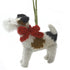 Fox Terrier Hand Knit Christmas Ornament - ARCADIA HOME
